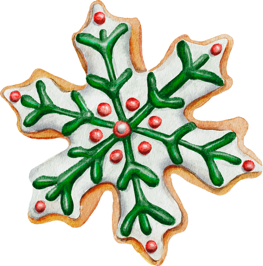 Christmas Snowflake Cookie